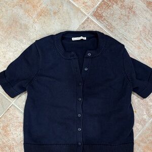 Abercrombie & Fitch Navy Cardigan Sweater